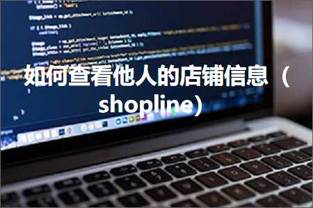 跨境电商知识:如何查看他人的店铺信息（shopline）